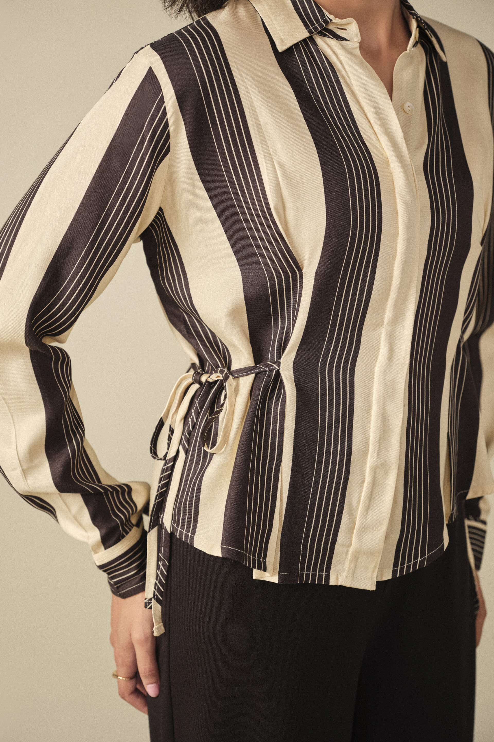 Relaxed Shirt in Cream, Cream, image 2